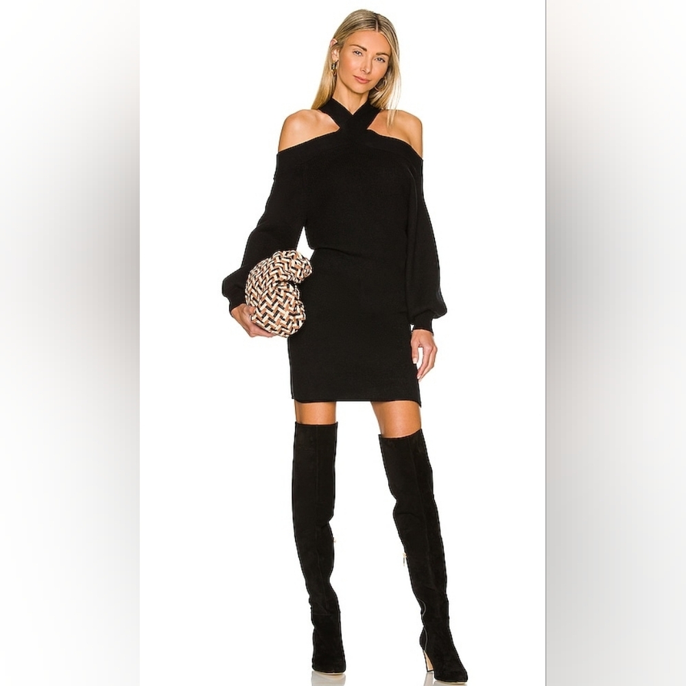 NWOT Line & Dot Ariana Cold Shoulder Sweater dress